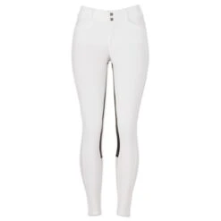 FITS Free Flex Full Seat Breeches - Front Zip 20 FITS Free Flex Full Seat Breeches - Front Zip -Riding Outfit 22274 white front
