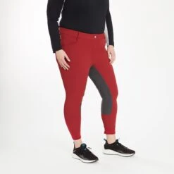 Hadley Mid-Rise Breeches By SmartPak - Full Seat -Riding Outfit 24690 passionred 2206 1