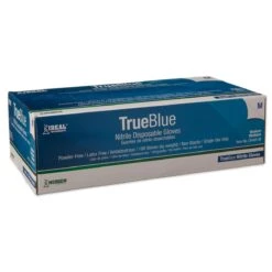 TrueBlue Nitrile Powder Free Gloves -Riding Outfit 24704 trublue medium a