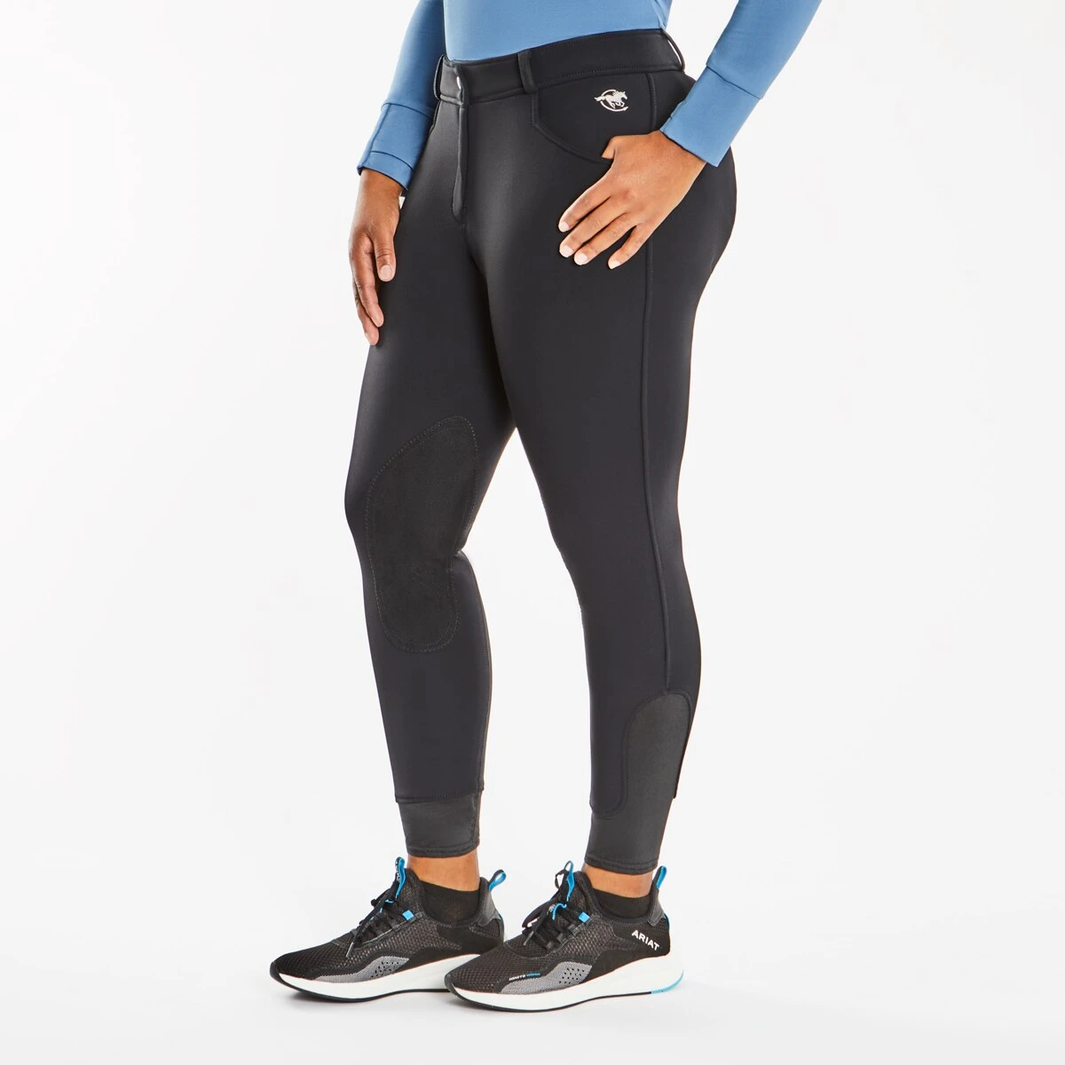 Piper Winter Softshell Breeches By SmartPak - Knee Patch 2 Piper Winter Softshell Breeches By SmartPak - Knee Patch - Image 2