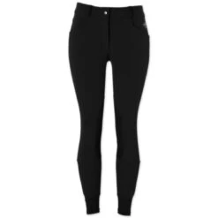 Piper Winter Softshell Breeches By SmartPak - Knee Patch - Clearance! -Riding Outfit 24847 black front