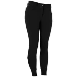 Piper Winter Softshell Breeches By SmartPak - Knee Patch - Clearance! -Riding Outfit 24847 black frontright