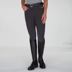 Piper Winter Softshell Breeches By SmartPak - Knee Patch 20 Piper Winter Softshell Breeches By SmartPak - Knee Patch -Riding Outfit 24847 charcoal bom 0206