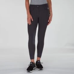 Piper Winter Softshell Breeches By SmartPak - Knee Patch 23 Piper Winter Softshell Breeches By SmartPak - Knee Patch -Riding Outfit 24847 charcoal bom 0239 1