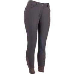 Piper Winter Softshell Breeches By SmartPak - Knee Patch - Clearance! -Riding Outfit 24847 charcoal right
