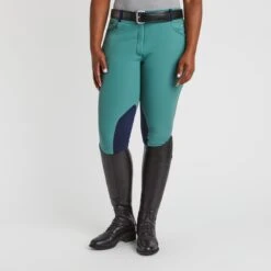 Piper Winter Softshell Breeches By SmartPak - Knee Patch - Clearance! -Riding Outfit 24847 jade 1