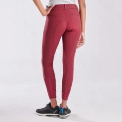 Piper Winter Softshell Breeches By SmartPak - Knee Patch - Clearance! -Riding Outfit 24847 merlot 8574
