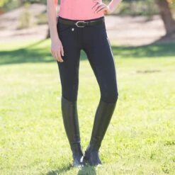 Horze Grand Prix Silicone Grip Full Seat Breech -Riding Outfit 26193 black model