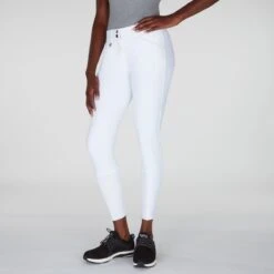 Horze Grand Prix Silicone Grip Full Seat Breech -Riding Outfit 26193 white bom 0704