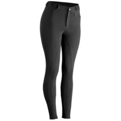 Horze Active Silicone Grip Full Seat Breeches -Riding Outfit 26195 black front