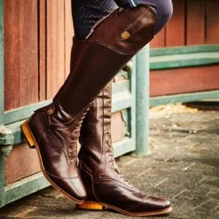 Mountain Horse Sovereign Field Boots - Brown -Riding Outfit 29231 lifestyle 1