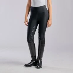 Goode Rider Energy Full Seat Breech -Riding Outfit 30744 black lepoard 6722