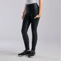 Goode Rider Energy Full Seat Breech -Riding Outfit 30744 black lepoard 6727