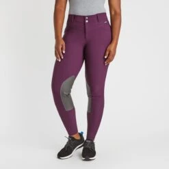 Kerrits Crossover II Knee Patch Breech - Clearance! -Riding Outfit 31342 raisin 12013