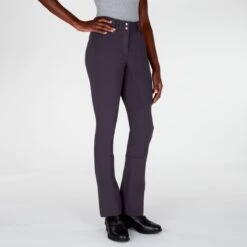 Piper Knit Mid-Rise Boot Cut Breeches By SmartPak - Full Seat -Riding Outfit 31464 charcoal 4