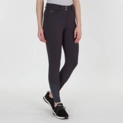 Piper Knit Mid-Rise Breeches By SmartPak - Full Seat -Riding Outfit 31469 charcoal 1261