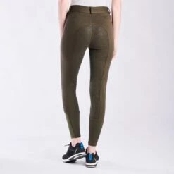 Piper Knit Mid-Rise Breeches By SmartPak - Full Seat -Riding Outfit 31469 dark olive bom1484