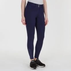 Piper Knit Mid-Rise Breeches By SmartPak - Full Seat -Riding Outfit 31469 navy 1758