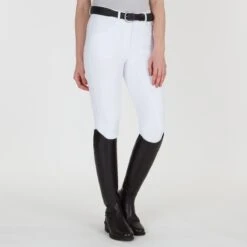 Piper Knit Mid-Rise Breeches By SmartPak - Full Seat -Riding Outfit 31469 white 1122