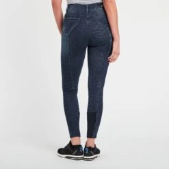 Horze Kaia Women's High Waist Denim Full Seat Breeches -Riding Outfit 31673 darknightblue 4