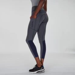 Tredstep Allegro Air Tight Knee Patch Tights -Riding Outfit 31826 anthracitenavy 4