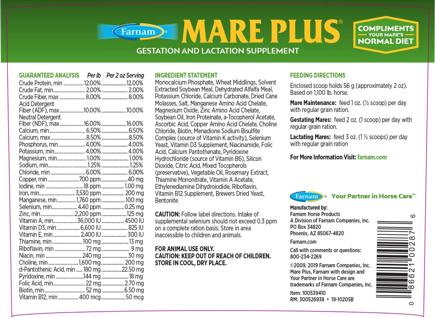 Mare Plus® Gestation & Lactation Pellets 2 Mare Plus® Gestation & Lactation Pellets - Image 2