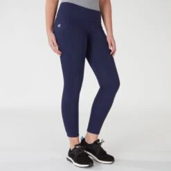 Piper Mid-Weight Tights By SmartPak - Knee Patch -Riding Outfit 32769 navy bom 919