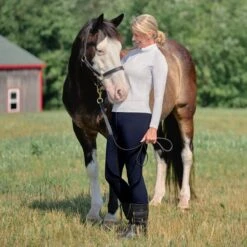 Piper Knit Mid-Rise Breeches By SmartPak - Full Seat -Riding Outfit 33031 white 34544 navy horse rider evergreen v2 2128