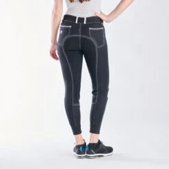 Piper Evolution Breeches By SmartPak - Full Seat -Riding Outfit 33064 black white piping 3689