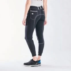 Piper Evolution Breeches By SmartPak - Full Seat -Riding Outfit 33064 black white piping 3692