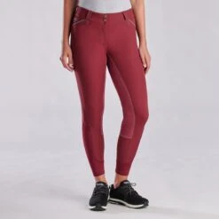 Piper Evolution Breeches By SmartPak - Full Seat -Riding Outfit 33064 merlot charcoal 7700