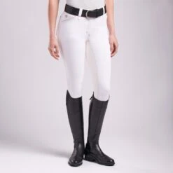 Piper Evolution Breeches By SmartPak - Full Seat -Riding Outfit 33064 white light grey 0536