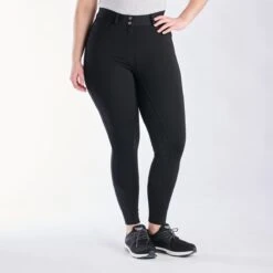 Piper Knit High-Rise Breeches By SmartPak - Full Seat -Riding Outfit 33073 black 3410