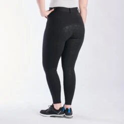 Piper Knit High-Rise Breeches By SmartPak - Full Seat -Riding Outfit 33073 black 3416