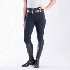 Horze Tara High Waist Silicone Full Seat Breeches -Riding Outfit 33186 navy 3773