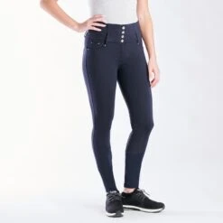Horze Tara High Waist Silicone Full Seat Breeches -Riding Outfit 33186 navy 3783