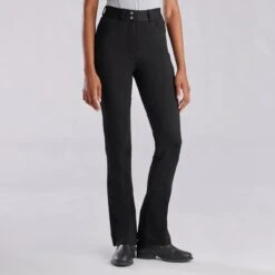 Piper Knit High-Rise Boot Cut Breeches By SmartPak - Knee Patch -Riding Outfit 33427 black 7663