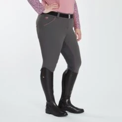 Piper Evolution Mid-rise Breeches By SmartPak - Full Seat -Riding Outfit 33428 charcoallightrosewood 2117
