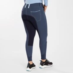 Piper Evolution Mid-rise Breeches By SmartPak - Full Seat -Riding Outfit 33428 darkridgebluelight 3456