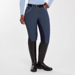 Piper Evolution Mid-rise Breeches By SmartPak - Full Seat -Riding Outfit 33428 darkridgebluelight 3656