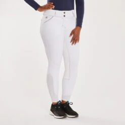 Piper Evolution Mid-rise Breeches By SmartPak - Full Seat -Riding Outfit 33428 whitelightgrey 8423
