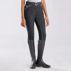 Piper Evolution High-Rise Breeches By SmartPak - Full Seat -Riding Outfit 33429 black white 8924