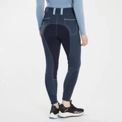 Piper Evolution High-Rise Breeches By SmartPak - Full Seat -Riding Outfit 33429 darkridgebluelight 8018