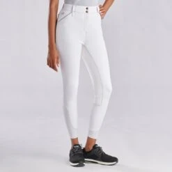 Piper Evolution High-Rise Breeches By SmartPak - Full Seat -Riding Outfit 33429 white light grey 8140