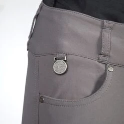 Back On Track Julia Knee Patch Breeches -Riding Outfit 33782 grey dt 1
