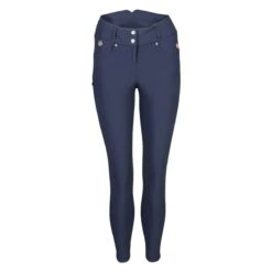 Back On Track Julia Knee Patch Breeches -Riding Outfit 33782 navy front