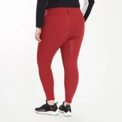 Hadley Curvy Fit Grip Breeches By SmartPak- Full Seat -Riding Outfit 34028 passionred 2280