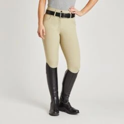 Hadley Curvy Fit Grip Breeches By SmartPak- Full Seat -Riding Outfit 34028 tan 1