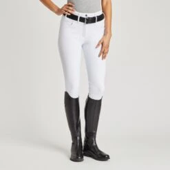 Hadley Curvy Fit Grip Breeches By SmartPak- Full Seat -Riding Outfit 34028 white 1