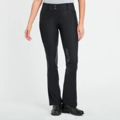 Piper Fusion Boot Cut Breech By SmartPak- Knee Patch -Riding Outfit 34032 black 3